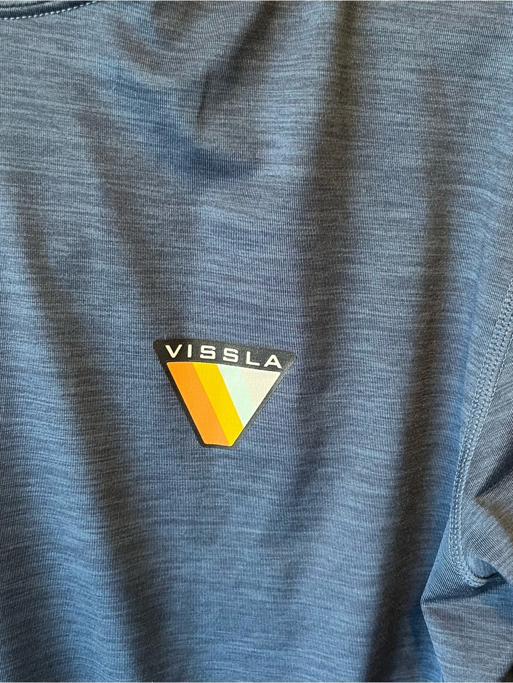 Vissla UV Protection performance hoodie Small Blue Mens long sleeve sun shirt - Picture 3 of 8